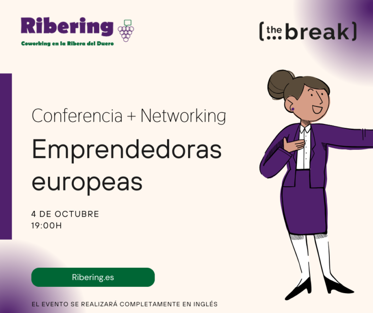 Conferencia + networking con emprendedoras europeas – 4 octubre 2023