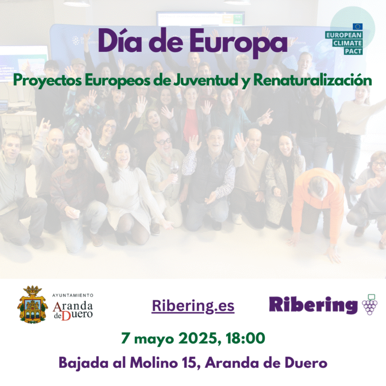 Día de Europa: proyectos europeos de juventud y renaturalización en Aranda y la Ribera del Duero