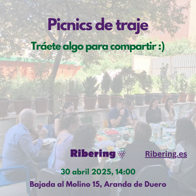 Picnic de Traje: comida colaborativa y networking en Ribering :)