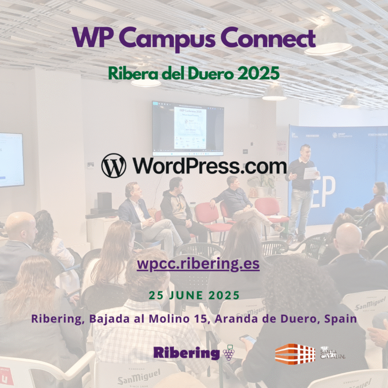 WordPress Campus Connect – Ribera del Duero 2025